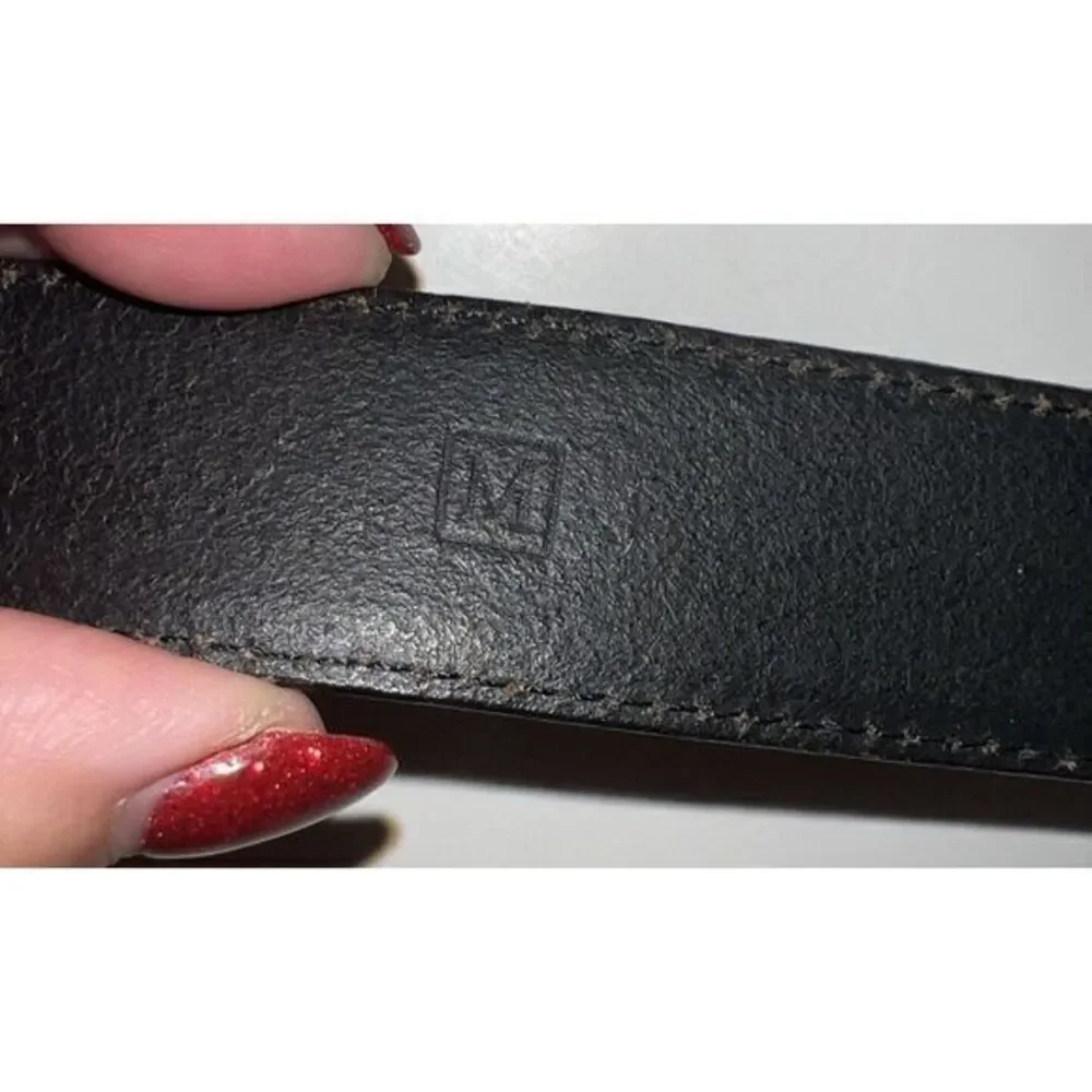 Fossil Women's‎ Leather Belt Size M Medium BT7862001 Black
